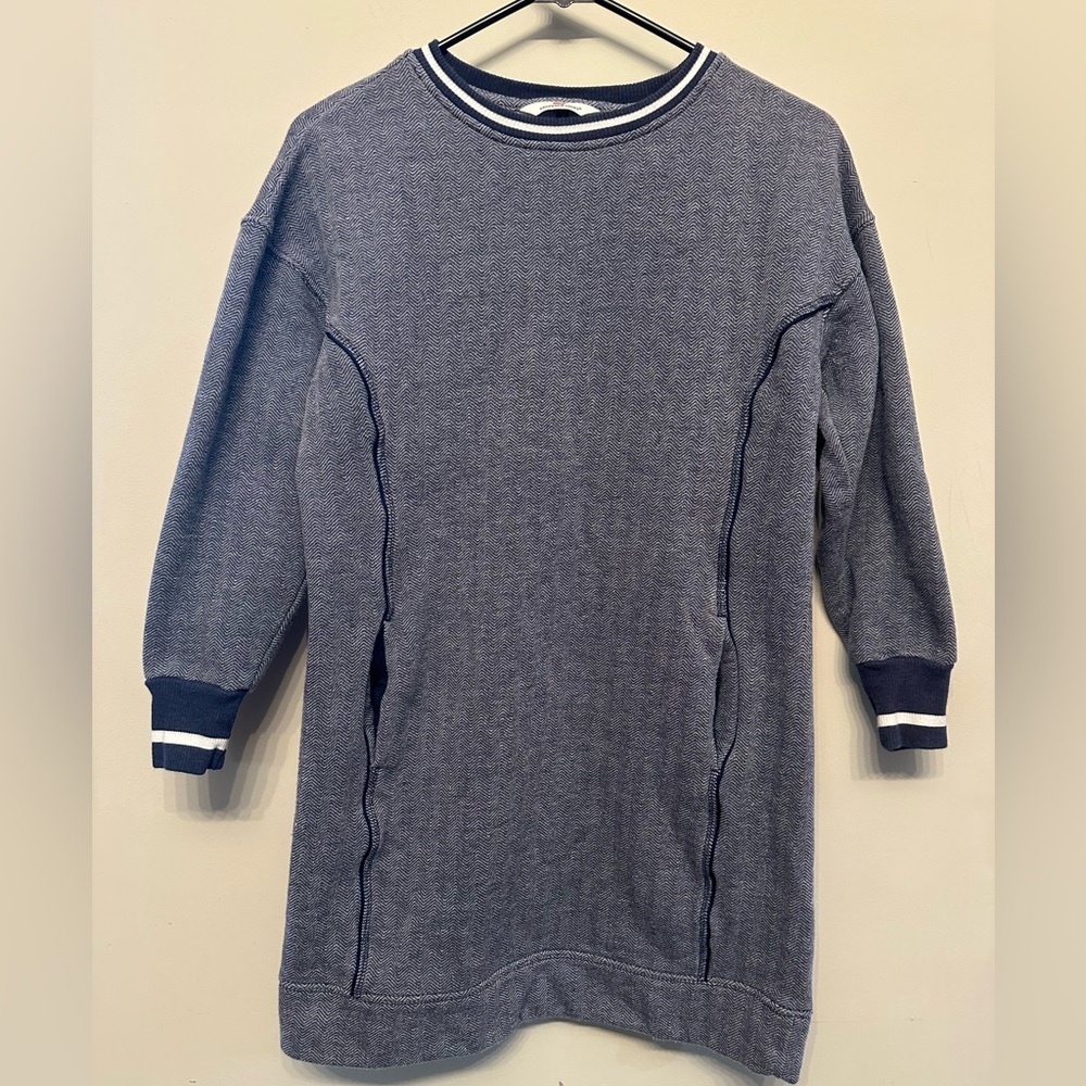 Vineyard Vines Heathered Blue Crewneck Sweater/Dress XS